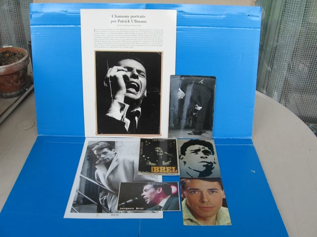 Jacques Brel Lot De Photos Et Cartes Postales (7 Documents) - Lot 2