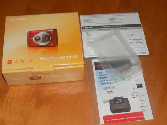 CANON POWERSHOT A3100 IS CAMERA EMPTY BOX ONLY Retail Box NO DIGITAL CAMERA