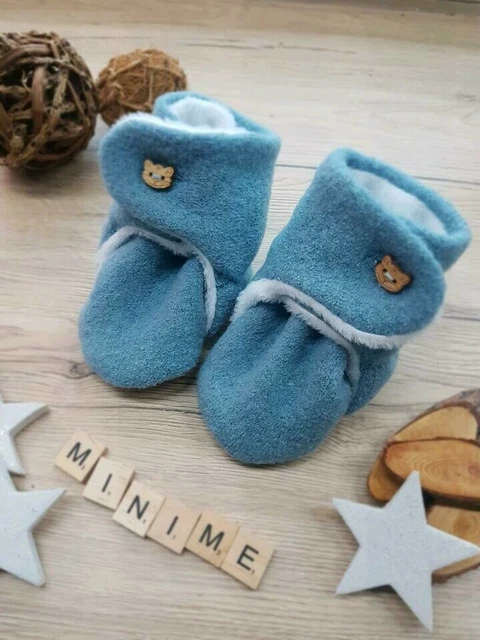 Krabbelschuhe, Wagenschuhe, Kinderwagen, Walkschuhe, Babyschuhe, Walk, Handmade