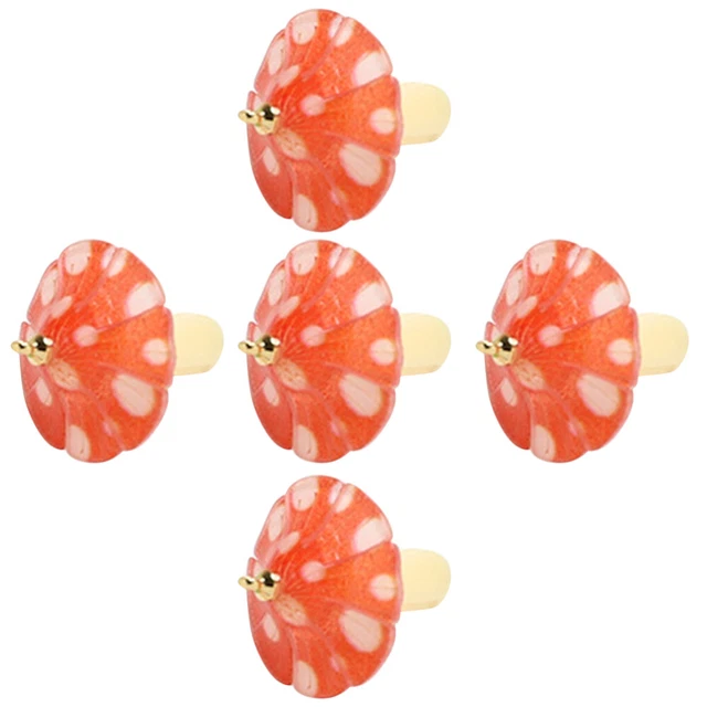 5 Stück Harz-Pilz-Anhänger-Charm, einzigartiges DIY-Anhänger-Zubehör,