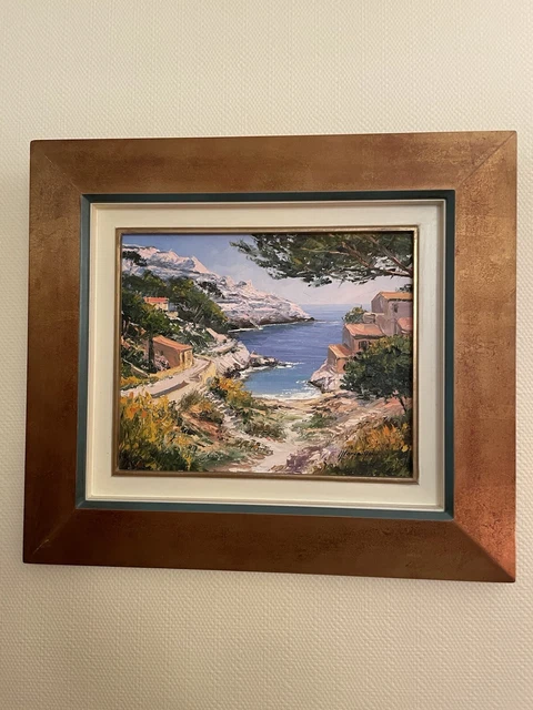 Ancien Tableau Huile Sur Toile Signé Dimension : Hauteur - 83 Cm Largeur 58 5cm