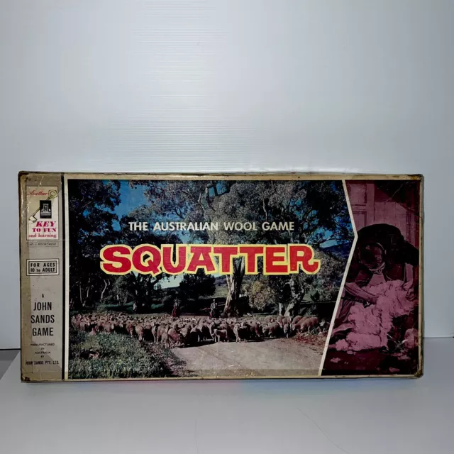 Squatter 1961 Vintage Australian Wool Board Game John Sands Complete Free Post