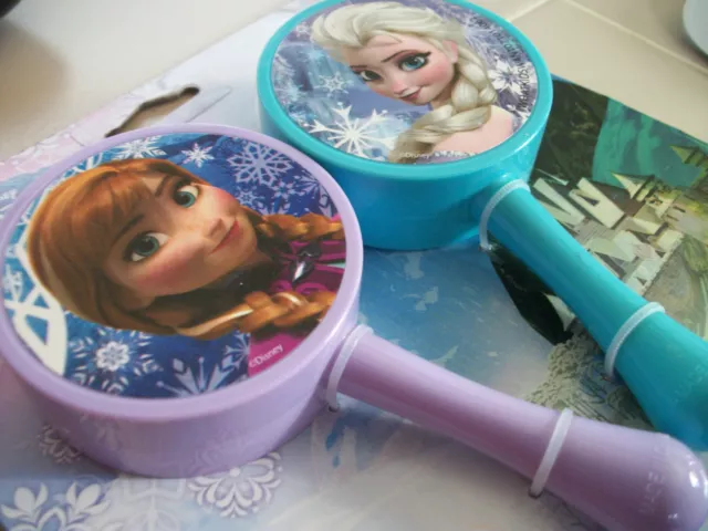 New Disney FROZEN Toy Musical MARACAS Elsa Anna Children Gift