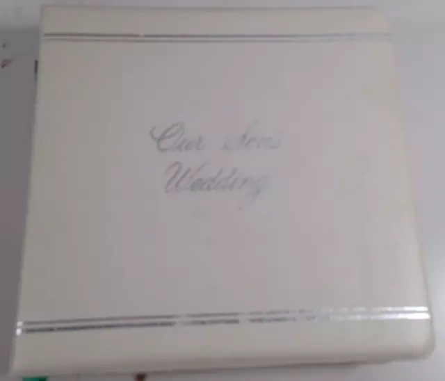 Vintage CR Gibson "Our sons Wedding" Photo Album With Refils good