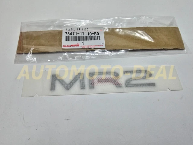 Toyota Genuine 90-99 MR2 SW20 SW21 Rear Center "MR2" Gray Emblem 75471-17110-B0