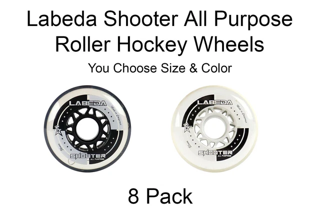 Roller Hockey Skate Wheels Labeda Shooter Inline Hockey Wheels - All  Purpose Green 68mm 83A Single Wheel Ice Roller Pink Labeda Shooter 83a ホイール (8パック) - 68mm