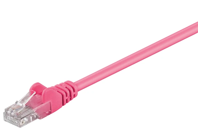 3x CAT 5e Netzwerkkabel, U/UTP; CAT 5-0750 U/UTP MAGENTA 7.5m SB