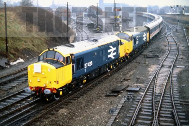 35mm Slide BR British Railways Diesel Loco Class 37 37426 & 37427 1986 Original