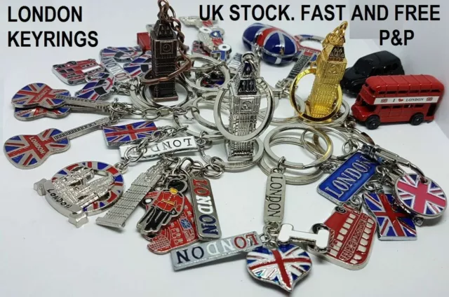 London Souvenirs Metal Key Rings Collectable GB British Souvenir Gift UK Seller