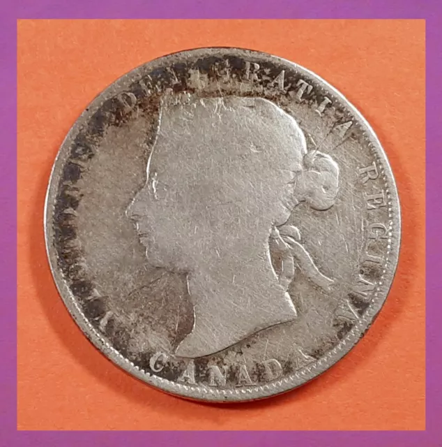 1901 Canadian Silver Fifty Cent Coin