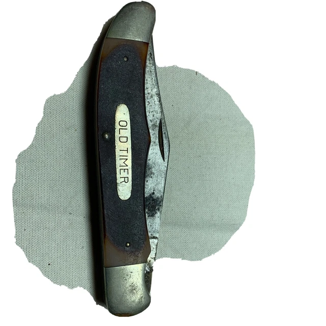 Old Timer Schrade USA 1250T Lock blade folding knife