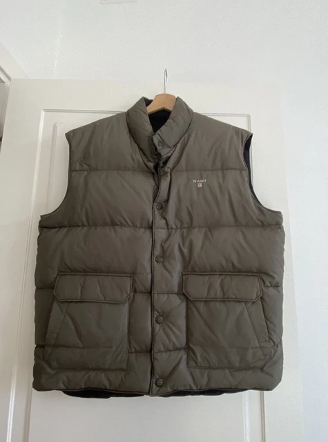 GANT piumino smanicato uomo double face taglia XL