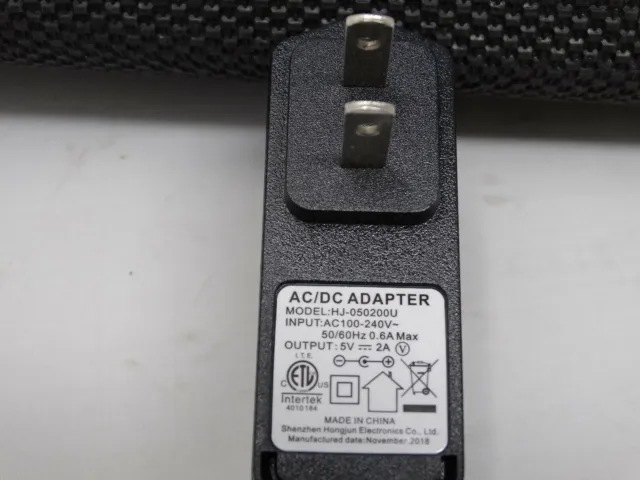 AC/DC Adapter Power Supply Charger 5 volts 2.0 Amps Transformer