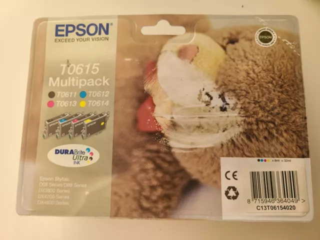 Epson DURABrite Ultra Noir/Cyan/Magenta/Jaune Cartouches d'Encre (C13T06154010)