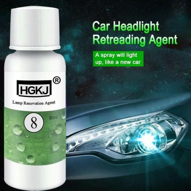 Powerful Car Headlight Cleaner for Dull Discolored Headlights Easy Application