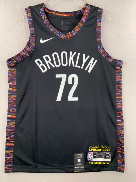 Nike Brooklyn Nets Biggie Swingman Jersey Amarillo CU0193-728 Size M New