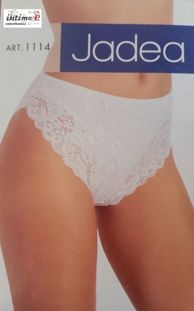 2 Slip Mutandina Mutanda Donna Ragazza Gelsi E Merletto V. Alta Jadea Art 1114