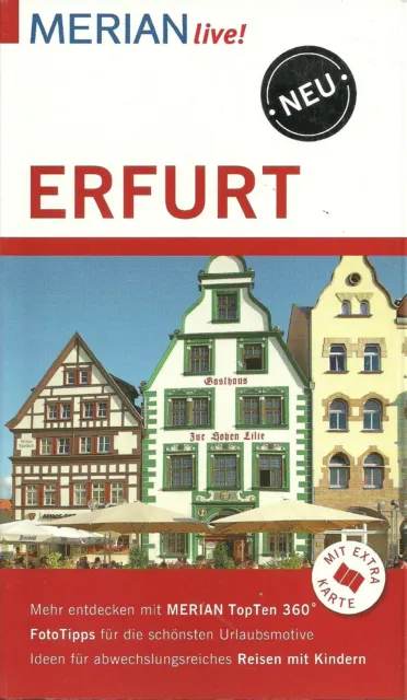 Reiseführer Stadtplan Erfurt + Faltkarte Ungelesen wie neu Merian live!