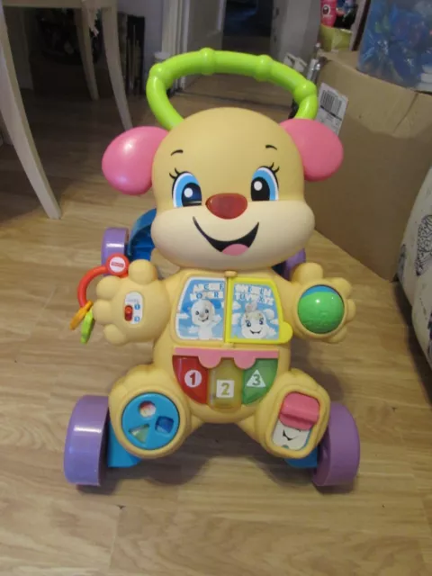 Fisher Price Laugh And Learn Puppy Themed Baby Walker With Lights/Sounds/Music