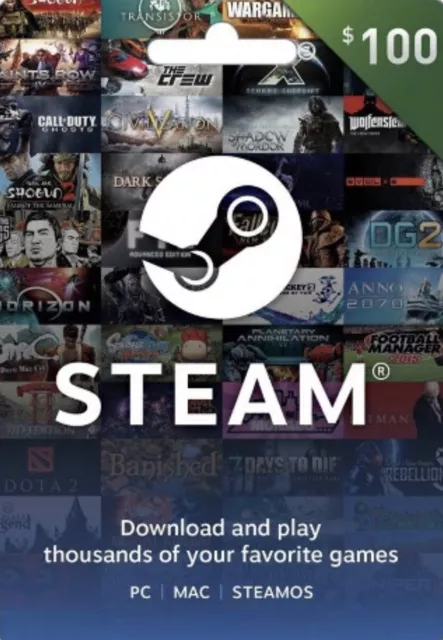 $100 Steam Gift Card