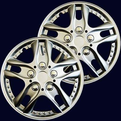 2 13F Universal Fit 13" Inch Car Wheel Trims Covers Replacement R13 Hub Caps Set
