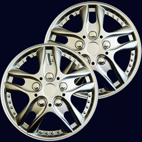 2 13F Universal Fit 13" Pollici Finiture Ruote Auto Ricambio R13 Set Tappi Mozzo