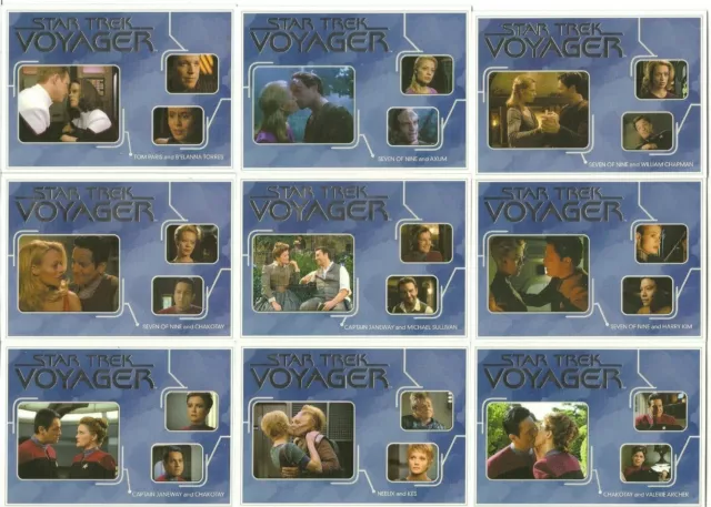 Star Trek Voyager Heroes And Villains 24 Card Relationships Set 2015 Rittenhouse