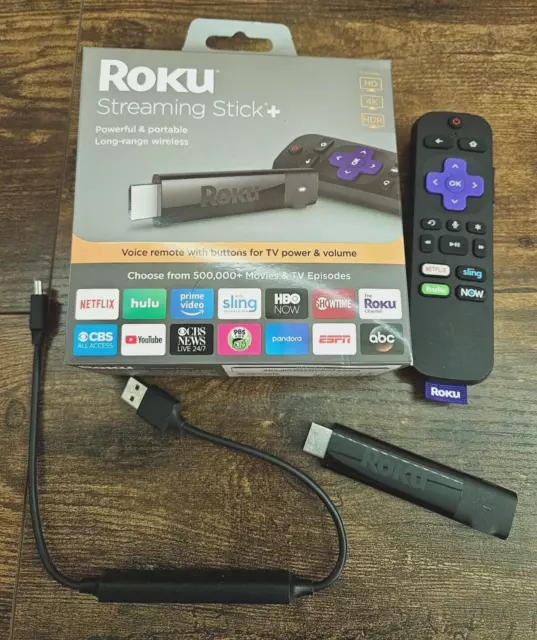 Roku Streaming Stick+ 3810X 4K Streaming Device w/ Voice Remote