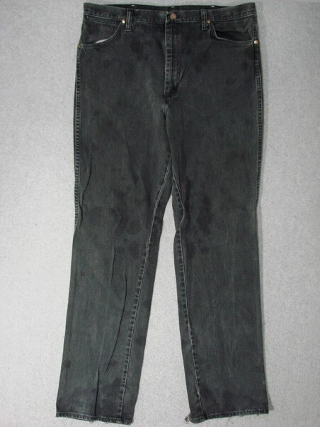 TH01408 USA **WRANGLER** 936WBK SLIM FIT JEANS  (msr 36"x34") BLACK