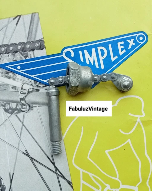 Dérailleur Arrière Simplex Tour De France Années 1940-1950 - NOS, 4/5 Vitesses, Pièce Vintage Neuve
