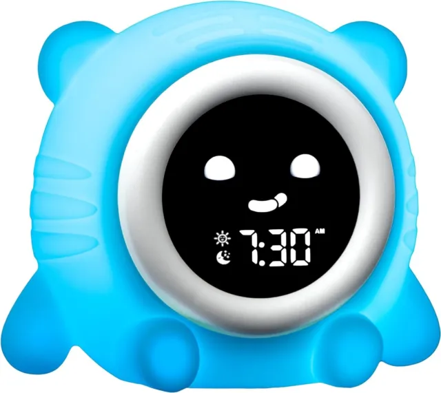 Solas Baby Luna Sleep Trainer And Alarm Clock Dimmable Face Night Light Sound