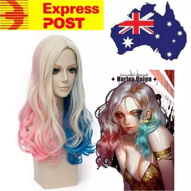Harley Quinn Wig Accessories Suicide Squad Cosplay Wig Party Props Anime Hair 