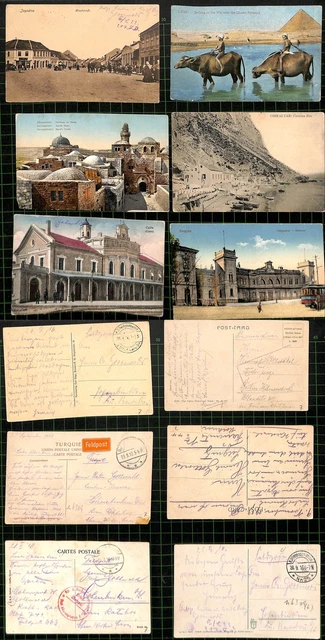 (n6309)   Deutsche Militärmission Türkei 1916-1919 6 Feldpostansichtskarten