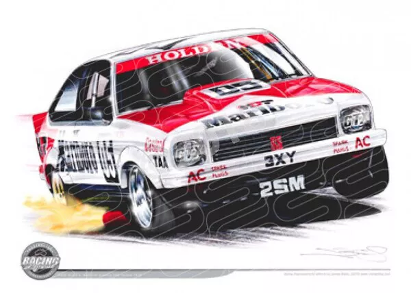 Racing Legends 1978 PETER BROCK 05 A9X TORANA BATHURST WIN A1 STRETCHED CANVAS (