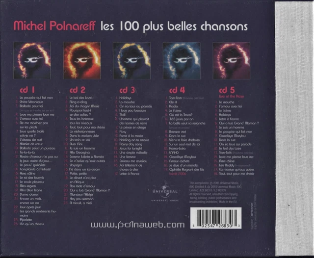 MICHEL POLNAREFF Les 100 Plus Belles Chansons / Coffret 5 Cd Neuf Sous Blister EUR 34,94