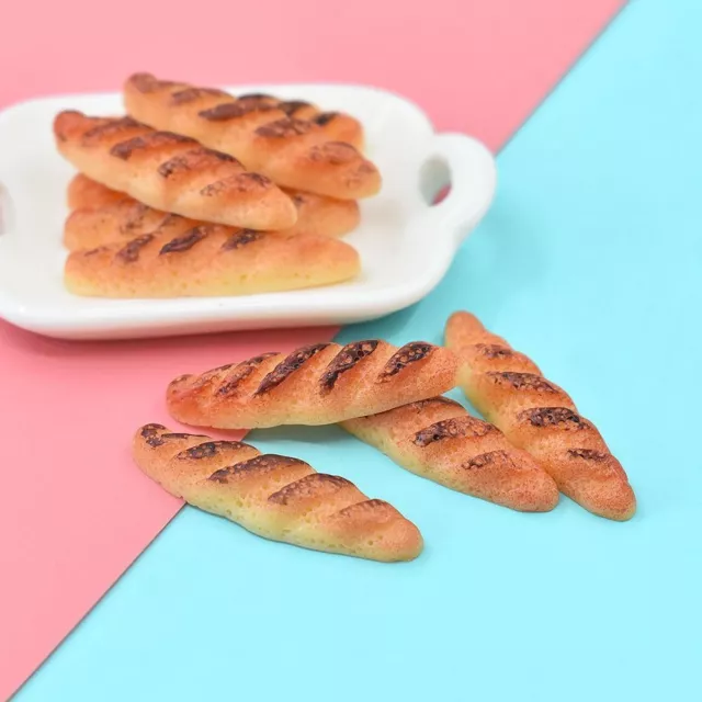 10pcs DIY Artificial Mini Bread Funny Miniatures Food  Play House Decor Toys