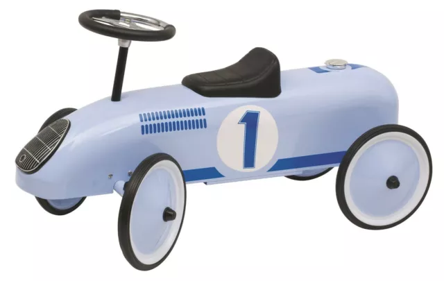 Voiture porteur métal pour enfant dès 1 an coloris bleu ciel GOKI