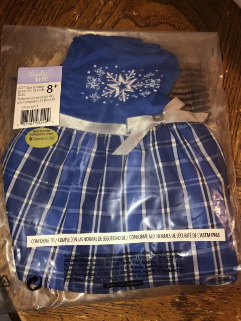American Girl Star & Snow Dress For 18” Dolls NIP NEW RETIRED