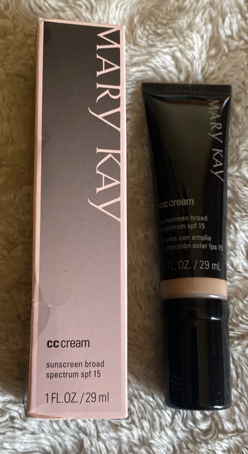 Nuevo protector solar crema Mary Kay CC amplio espectro FPS 15 ~ ligero a mediano ~ caducado