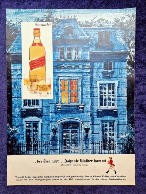 Johnnie Walker Whisky, originale Werbung aus 1973