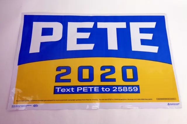 Pete Buttigieg Mayor For President 2020 Official Campaign Yard Sign Poster