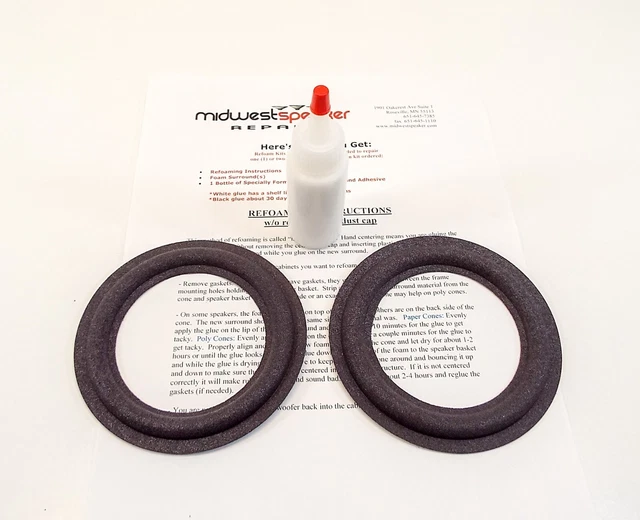 JBL 240Ti 250Ti L55 L220 L222 L250 S56 S99 14" Woofer Foam Kit - Speaker Repair - Foto 11
