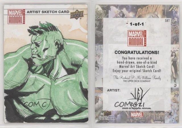 2020-21 Upper Deck Marvel Annual Sketch Cards 1/1 Jezreel Rojales #SKT Auto 07yb 3