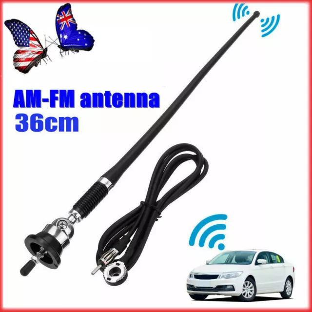 Universal Car Radio Waterproof Rubber FM AM Antenna For ATV UTV Motorcycle Truck 2