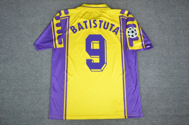 MAGLIA CALCIO RETRO Batistuta Fiorentina 3Rd Gialla Champions