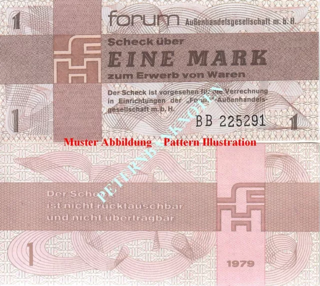 DDR 1 MARK  FORUM 1979  Ro.368a Unc  6710# Kassenfrisch..