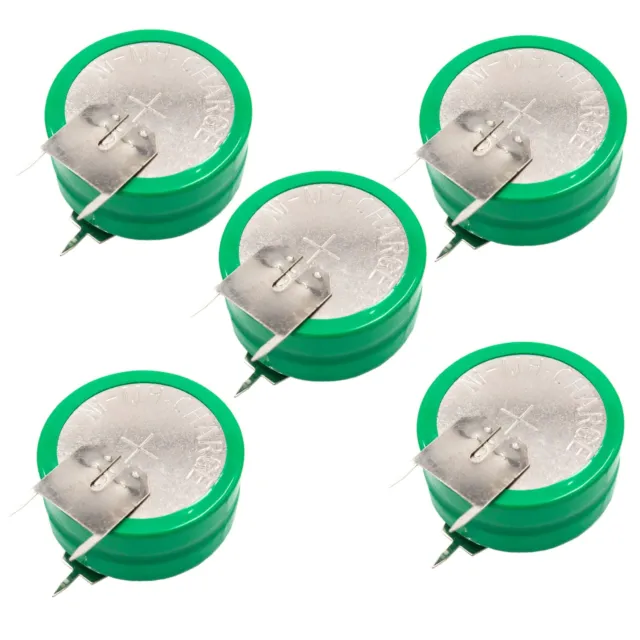 5x NiMH Replacement Button Cell Battery (2x Cell) Type 2/V250H 250mAh 2.4V