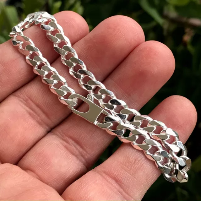 6.3mm CURB Bracelet - 925 SOLID Sterling Silver  (optional sizes)