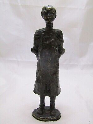 M-46-6 escultura moderna figura de bronce "Niña con muñeca"