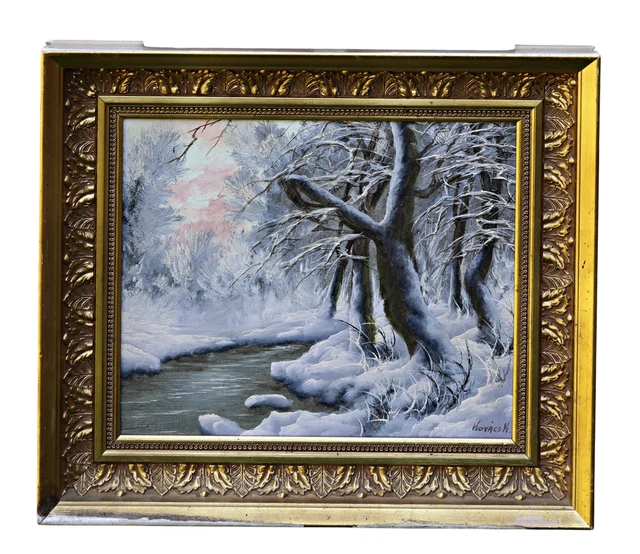 TABLEAU ANCIEN, HUILE sur toile signée, l'Ouvèze à Mollans, Drôme Provence, 1950 EUR 75,00 TABLEAU ANCIEN, HUILE sur toile signée, l'Ouvèze à Mollans, Drôme Provence, 1950 EUR 75,00